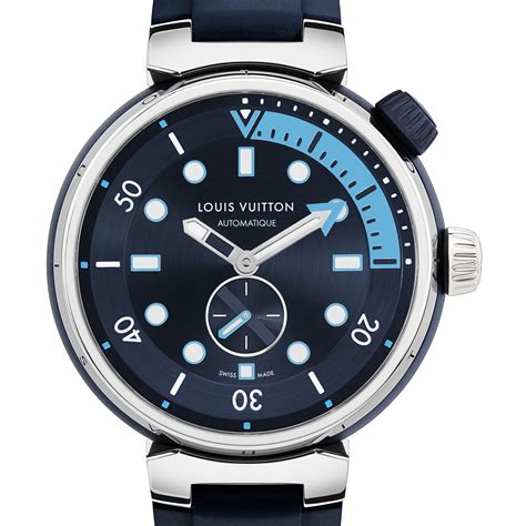 louis vuitton tambour street diver skyline blue|Louis Vuitton Tambour Street Diver Skyline Blue – The Watch .